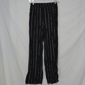 H&M - Divided | size 2 | Navy Pants With Red and White Stripes | Elastic Waist